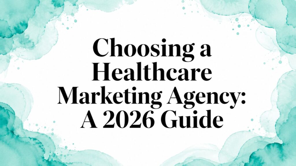 Choosing a Healthcare Marketing Agency: A 2026 Guide