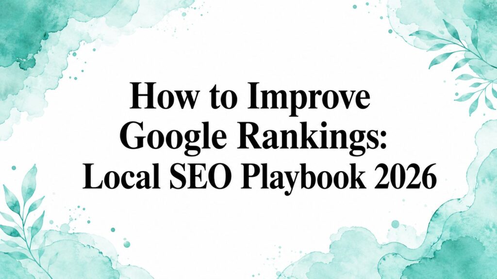 How to Improve Google Rankings: Local SEO Playbook 2026