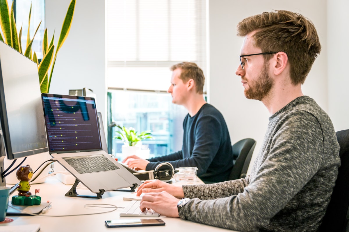 A marketing team reviewing campaign performance together