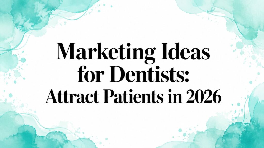 Marketing Ideas for Dentists: Attract Patients in 2026
