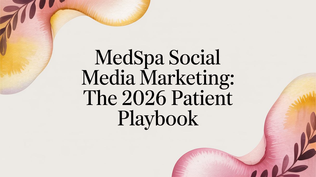Medspa Social Media Marketing: The 2026 Patient Playbook