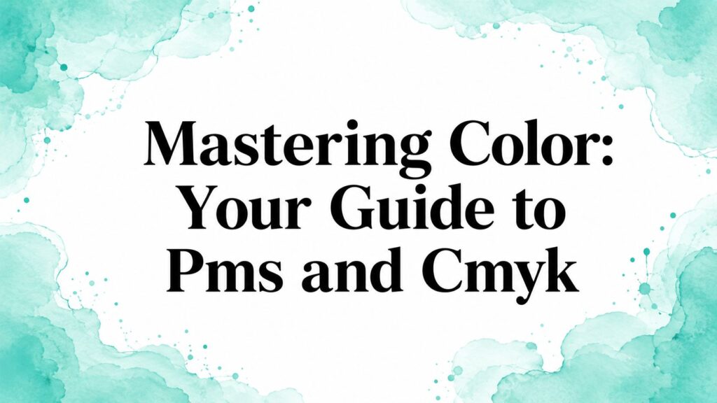 Mastering Color: Your Guide to Pms and Cmyk