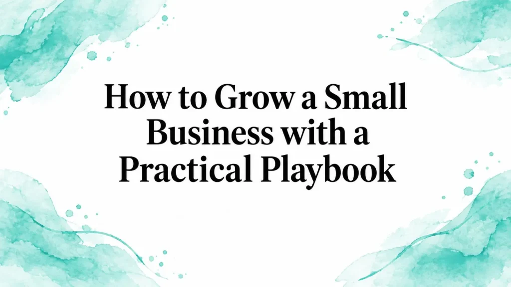How to Grow a Small Business with a Practical Playbook