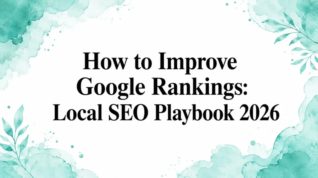 How to Improve Google Rankings: Local SEO Playbook 2026