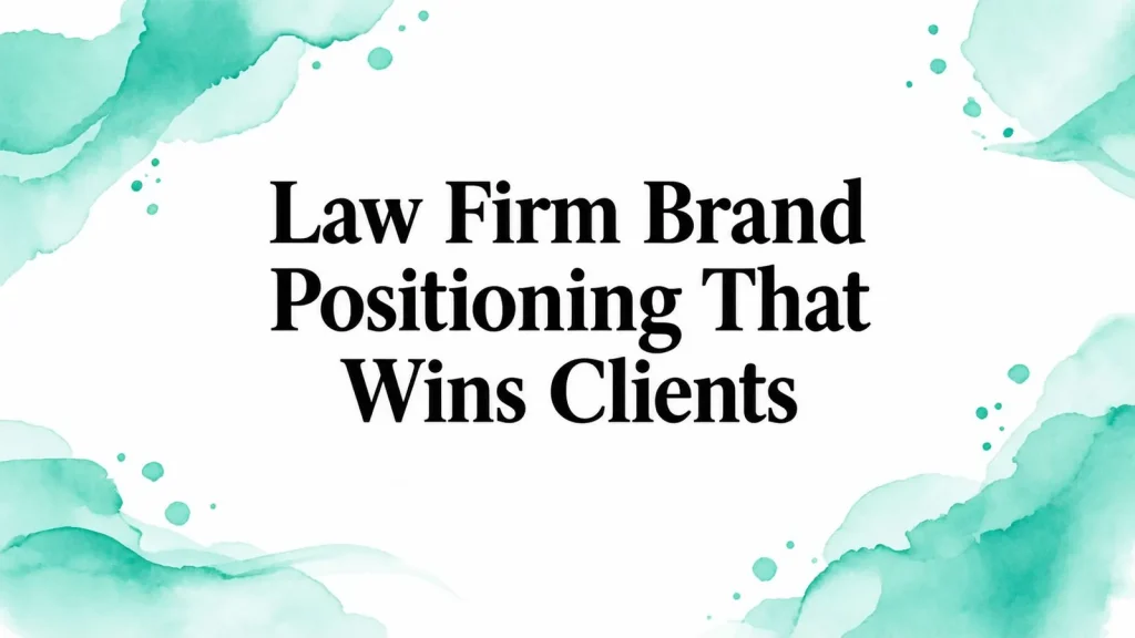 Law Firm Brand Positioning That Wins Clients
