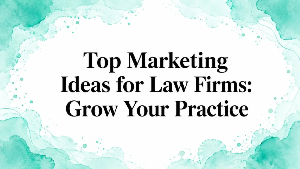 Top Marketing Ideas for Law Firms: Grow Your Practice