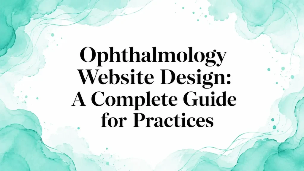 Ophthalmology Website Design Guide for Practices (2026)