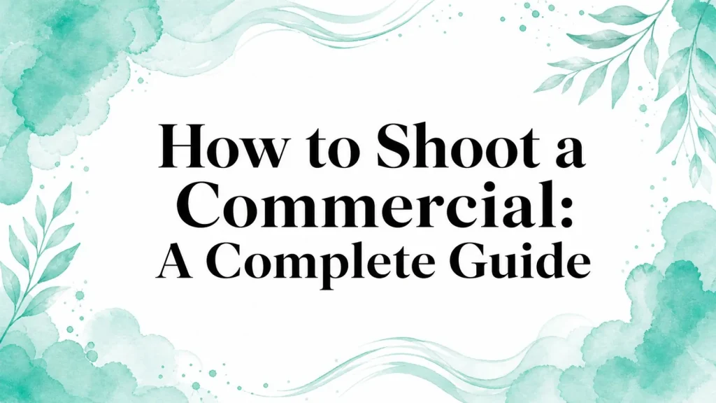 How to Shoot a Commercial: A Complete Guide