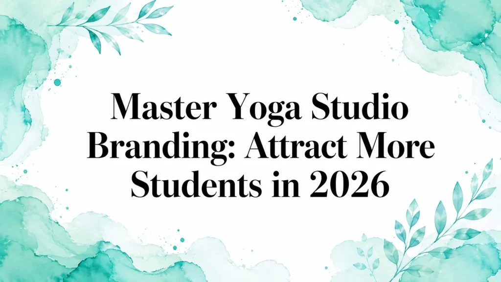 Master Yoga Studio Branding: Attract More Students in 2026